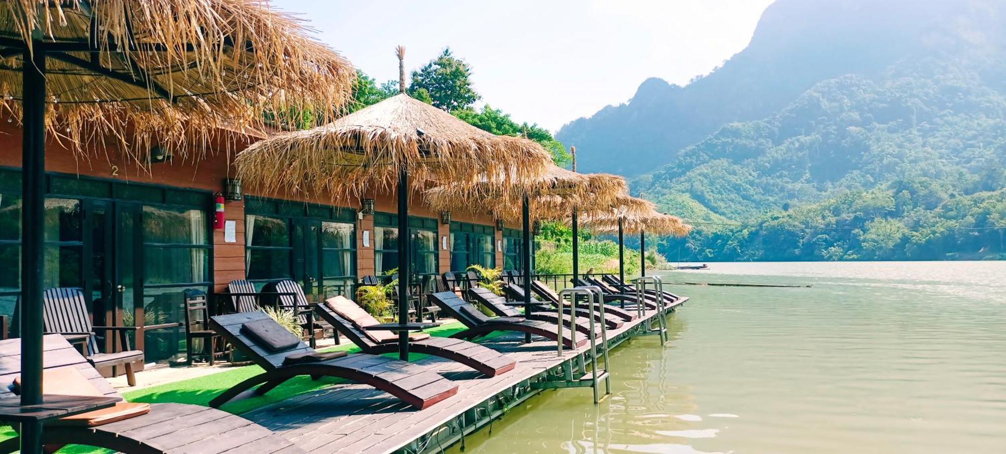 Ou River House Nongkhiaw Esterno foto